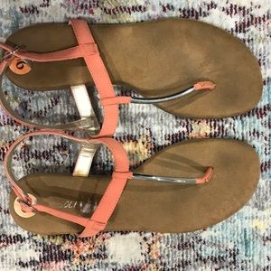 ⚠️Aerosoles pink peach strappy sandals⚠️